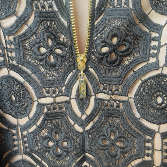 Eliza J Black Lace Shift Dress - Sleeveless Crew Neck Event - Size 10P - Petite - Picture 8 of 15